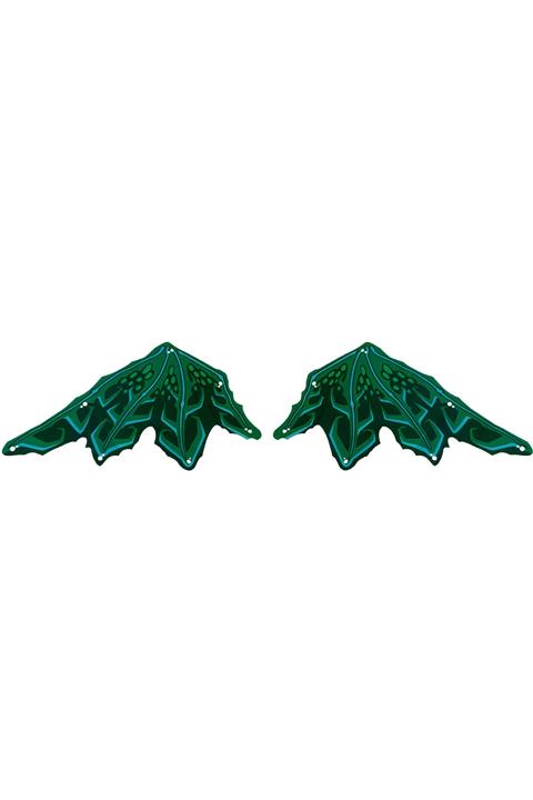 لگو لوازم جانبی اصلی مینی فیگور سفارشی Dragon Wing Giant Dark Green 2 Pieces will be send WINGBB1249BB1250